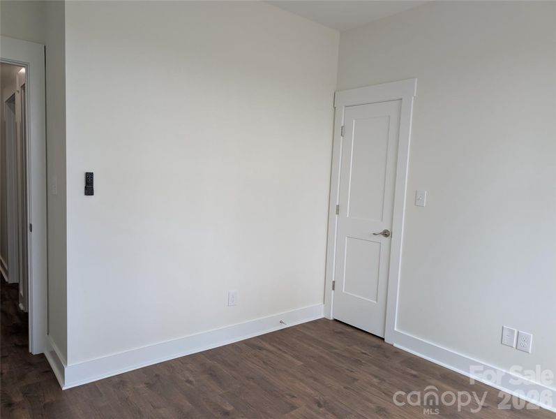 Right front bedroom. Closet has outlet for potential router/modem. Right front bedroom. Closet has outlet for potential router/modem.