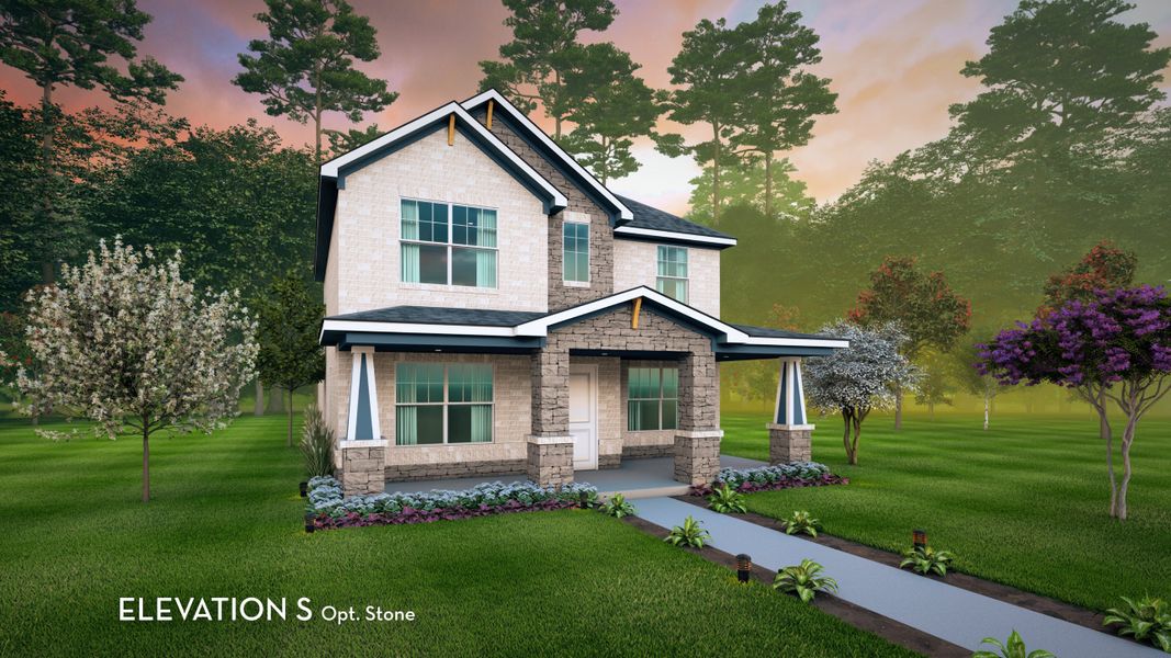 Representative exterior photo of a completed home built from the Diamond by CastleRock Communities in Infinity Square, Kyle, TX (Image 21). Representative exterior photo of a completed home built from the Diamond by CastleRock Communities in Infinity Square, Kyle, TX (Image 21).