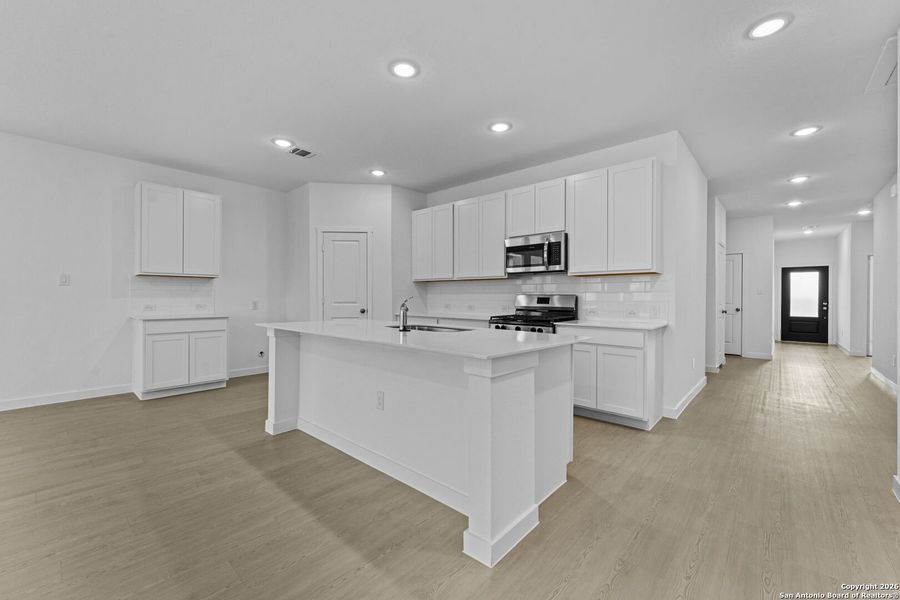 Furnished interior view inside a new home in , New Braunfels (Image 6).