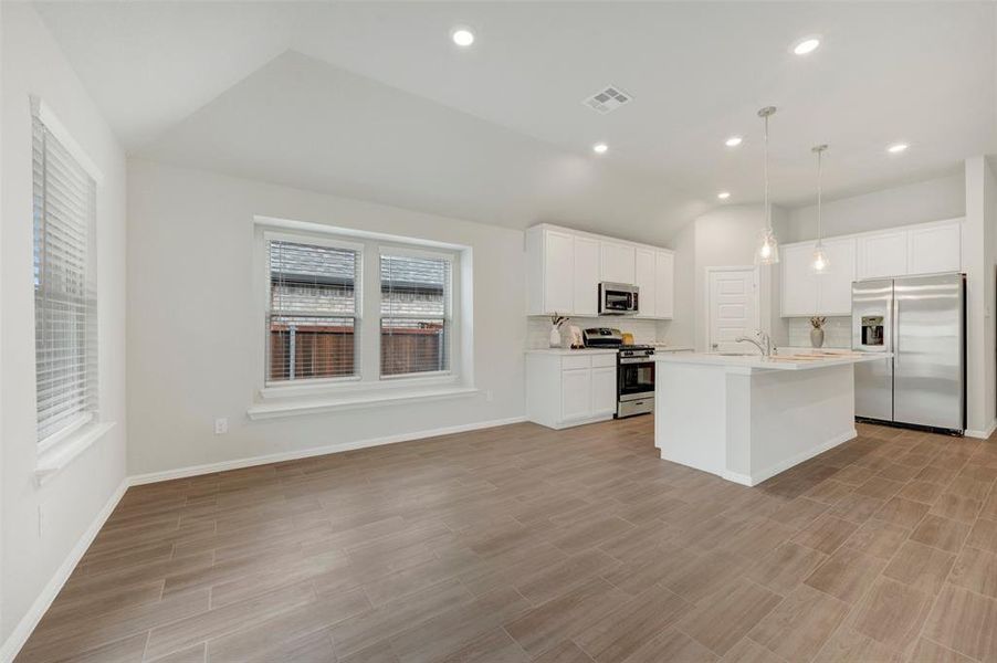 Furnished interior view inside a new home in Woodstone, Providence Village (Image 12).