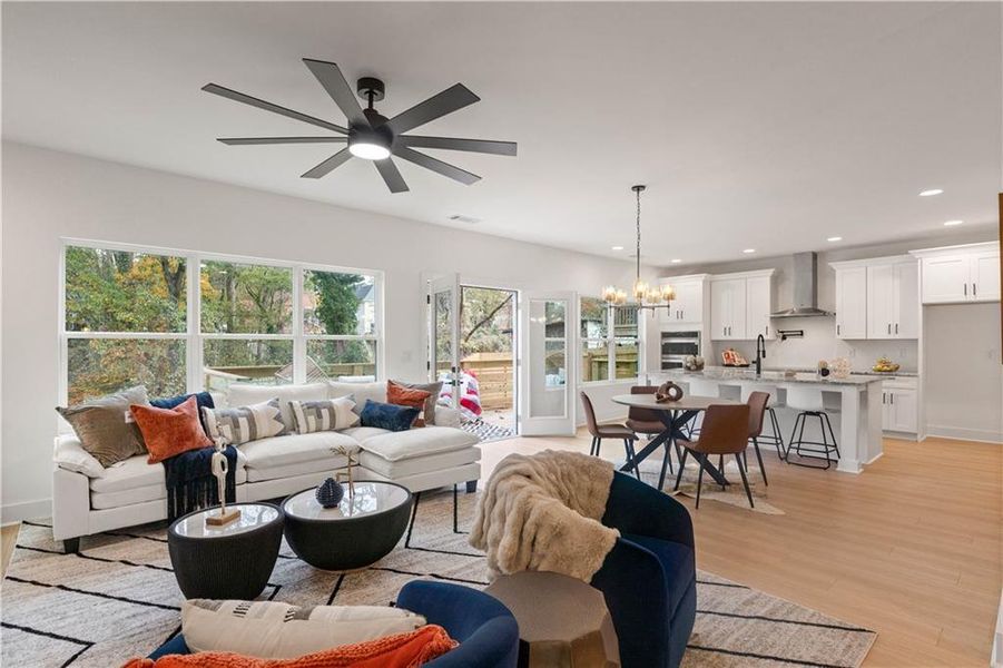 Furnished interior view inside a new home in , Atlanta (Image 53).