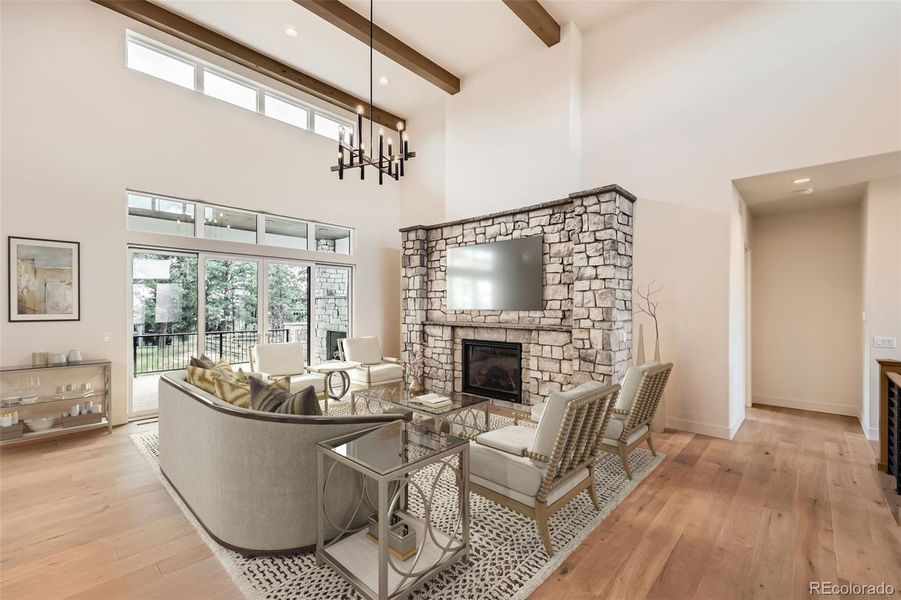 Furnished interior view inside a new home in , Parker (Image 4).