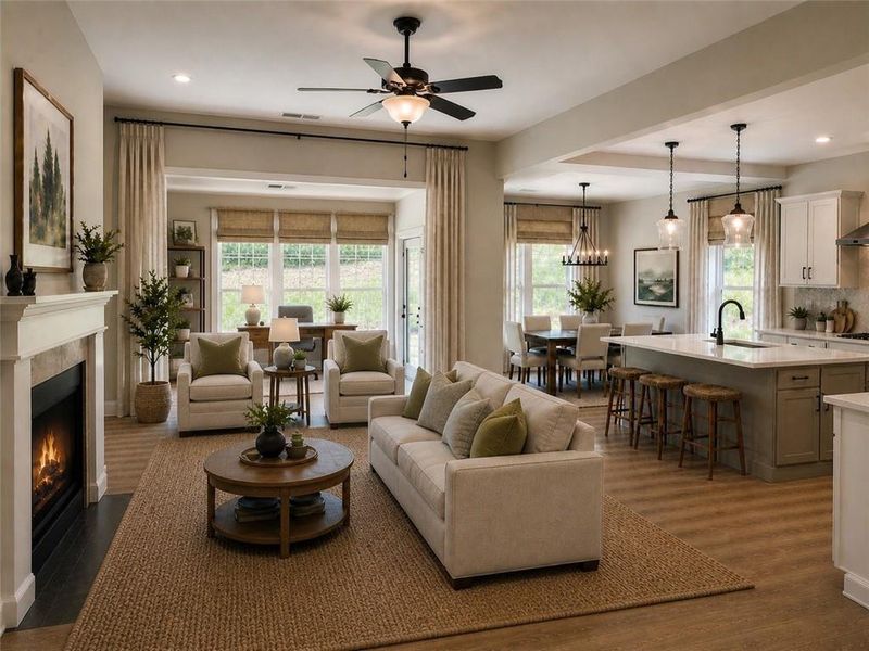 Furnished interior view inside a new home in , Gainesville (Image 7).