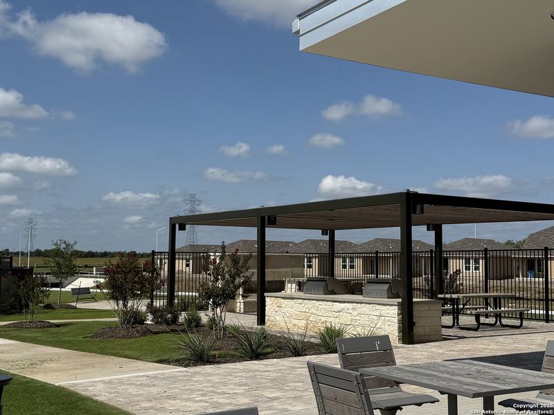 Front exterior of a new home in Navarro Ranch: Watermill Collection, Seguin, TX, highlighting curb appeal (Image 19). Front exterior of a new home in Navarro Ranch: Watermill Collection, Seguin, TX, highlighting curb appeal (Image 19).