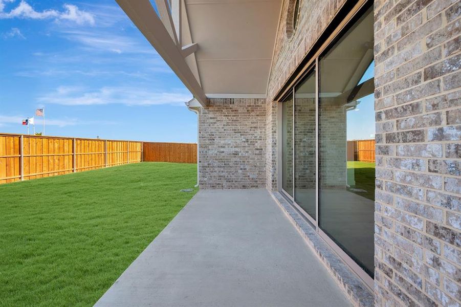 Exterior details and patio area of a home in Gateway Parks, Forney (Image 3). Exterior details and patio area of a home in Gateway Parks, Forney (Image 3).