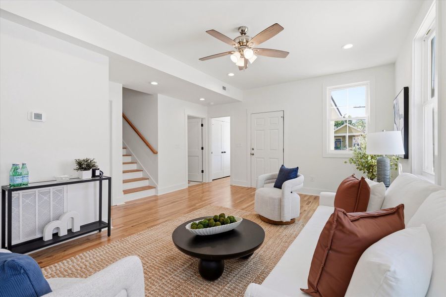Furnished interior view inside a new home in , Charleston (Image 8).