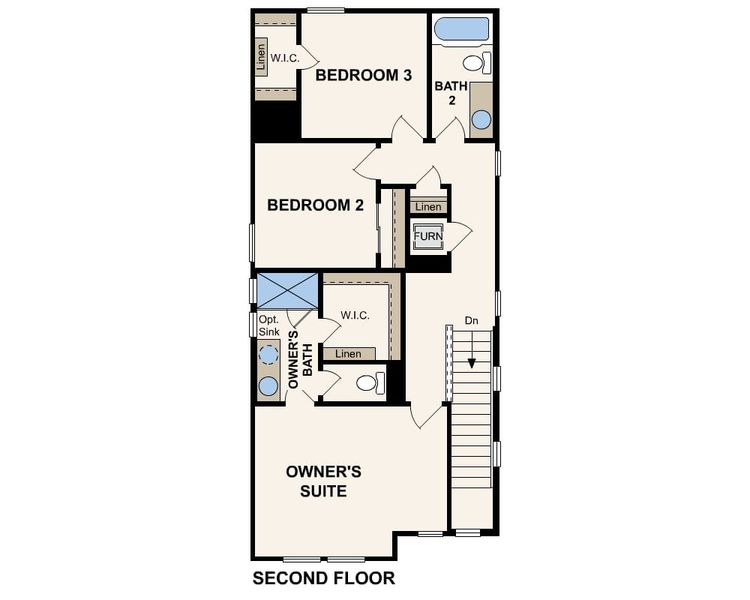 2D floor plan layout for the San Saba by Century Communities in The Hills at Avery Centre, Round Rock, TX (Image 5). 2D floor plan layout for the San Saba by Century Communities in The Hills at Avery Centre, Round Rock, TX (Image 5).