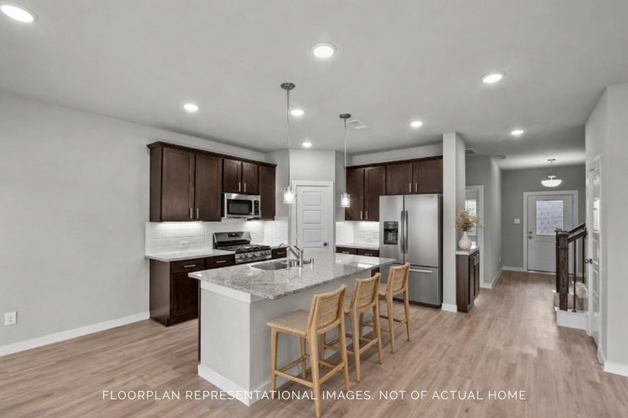 Furnished interior view inside a new home in Lone Star Landing, Montgomery (Image 12). Furnished interior view inside a new home in Lone Star Landing, Montgomery (Image 12).