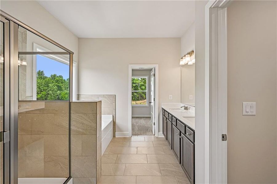 Furnished interior view inside a new home in Mallard’s Landing, Jefferson (Image 7).