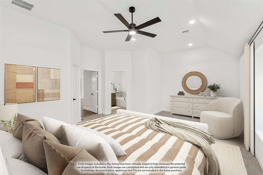 Furnished interior view inside a new home in Creekview Meadows, Pilot Point (Image 16). Furnished interior view inside a new home in Creekview Meadows, Pilot Point (Image 16).