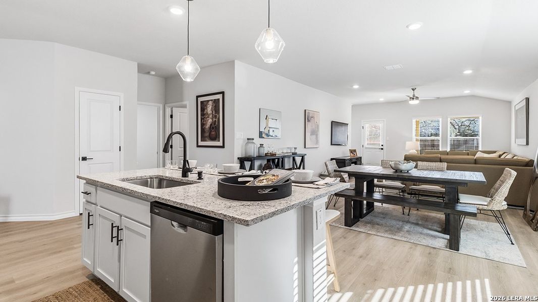 Furnished interior view inside a new home in The Birch at Spencer Ranch, Boerne (Image 31).