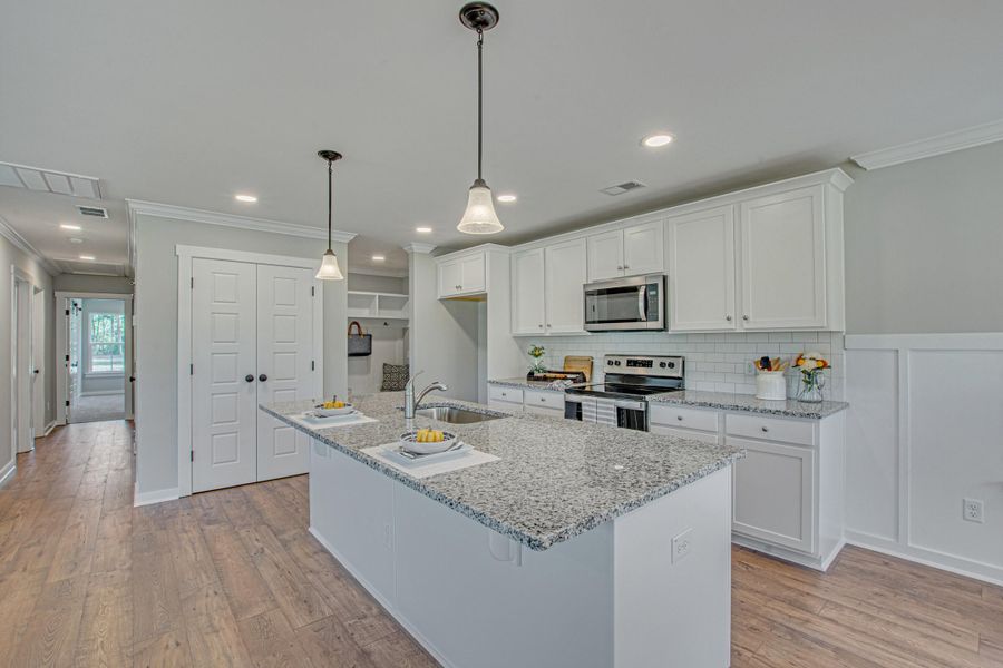 Furnished interior view inside a new home in , Holly Hill (Image 4). Furnished interior view inside a new home in , Holly Hill (Image 4).