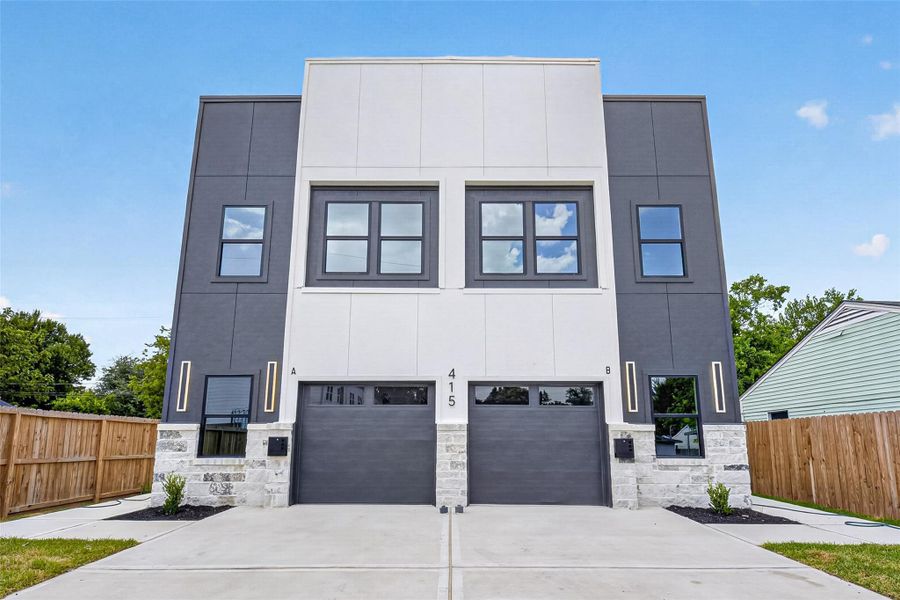 Front exterior of a new home in , Houston, TX, highlighting curb appeal (Image 2). Front exterior of a new home in , Houston, TX, highlighting curb appeal (Image 2).