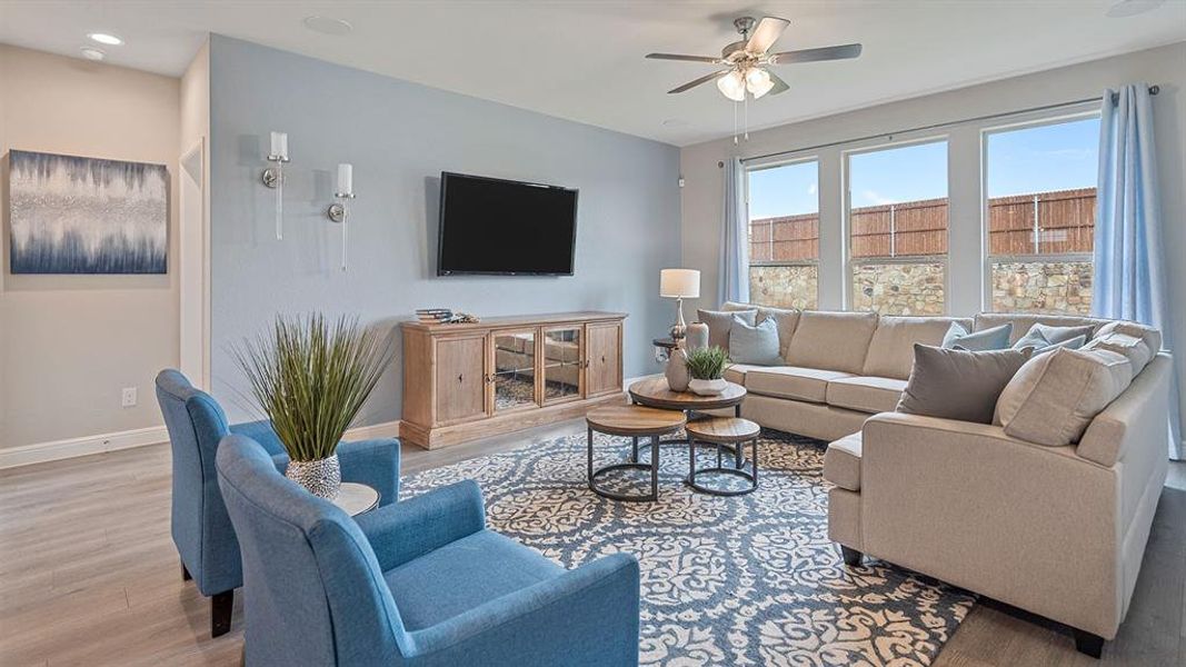 Furnished interior view inside a new home in Morningstar, Aledo (Image 12). Furnished interior view inside a new home in Morningstar, Aledo (Image 12).