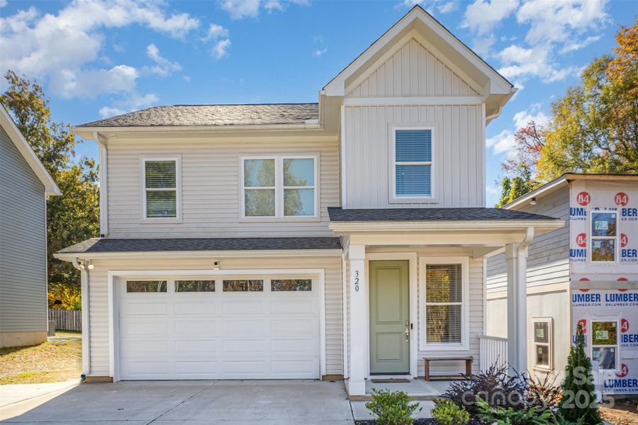 Exterior details and patio area of a home in , Charlotte (Image 2). Exterior details and patio area of a home in , Charlotte (Image 2).
