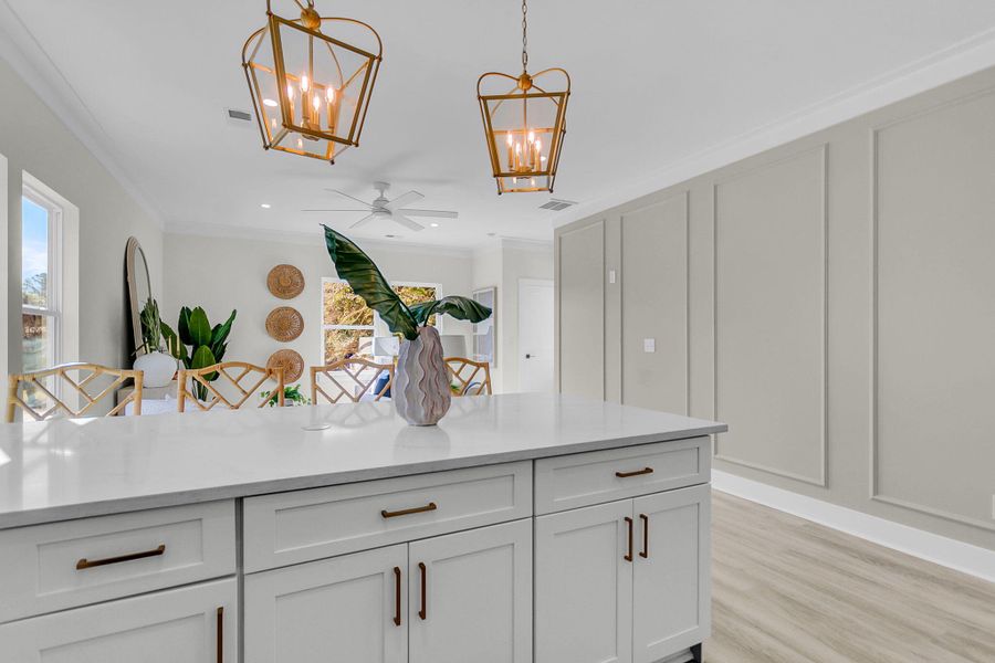 Furnished interior view inside a new home in , Charleston (Image 13).