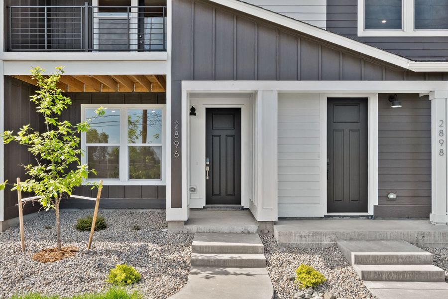 Exterior details and patio area of a home in Berkeley Villas, Denver (Image 3). Exterior details and patio area of a home in Berkeley Villas, Denver (Image 3).