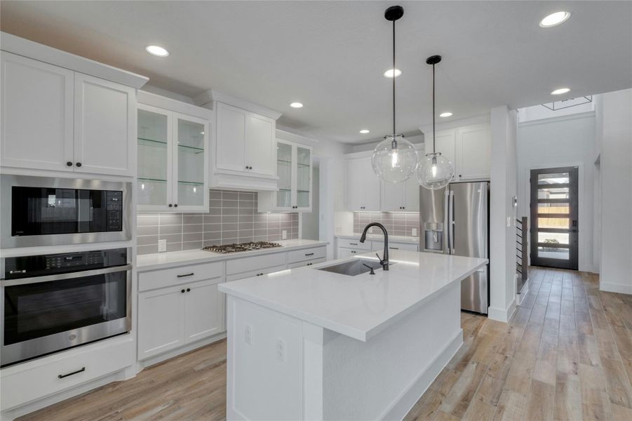 Furnished interior view inside a new home in Lariat 45', Liberty Hill (Image 7).
