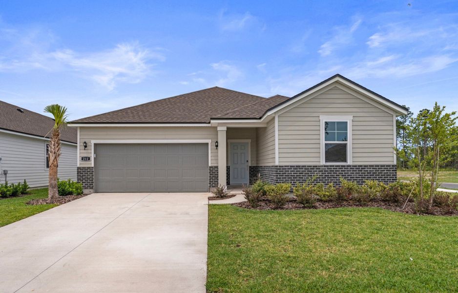 Palmetto Floorplan Lot 60 Exterior at Seminole Palms in Palm Coast Palmetto Floorplan Lot 60 Exterior at Seminole Palms in Palm Coast