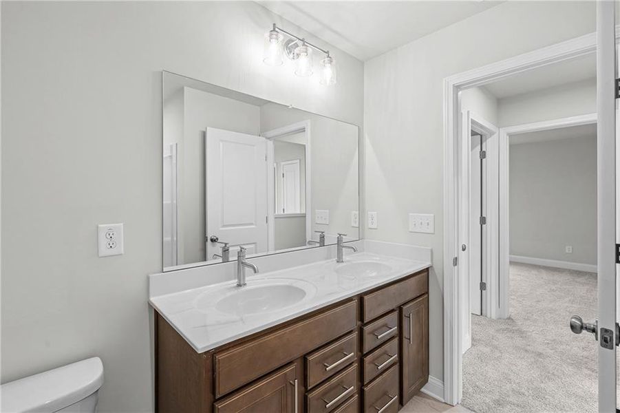 Furnished interior view inside a new home in Rose Creek, Cumming (Image 12). Furnished interior view inside a new home in Rose Creek, Cumming (Image 12).