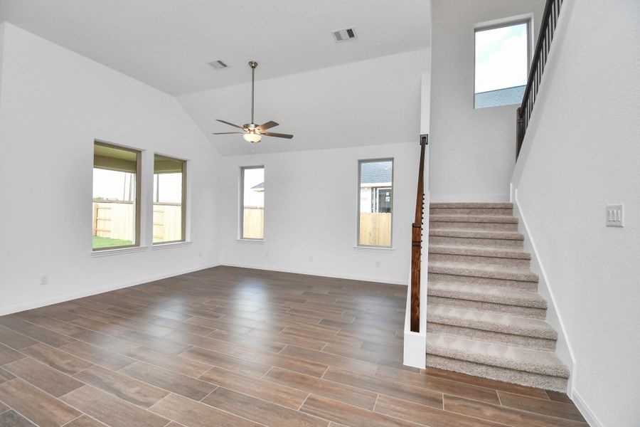Spacious, unfurnished interior of a new home in 50' Traditional Homes at Elyson, Katy (Image 24).