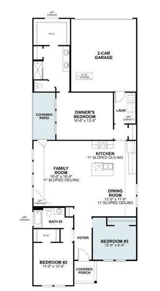 2D floor plan layout of this home in Tarrytown, Crowley, TX (Image 2). 2D floor plan layout of this home in Tarrytown, Crowley, TX (Image 2).