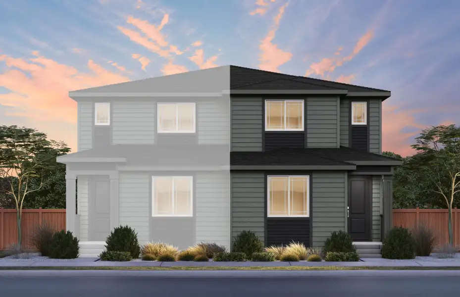 Representative exterior photo of a completed home built from the Capella by Pulte Homes in Sky Ranch, Aurora, CO (Image 6).