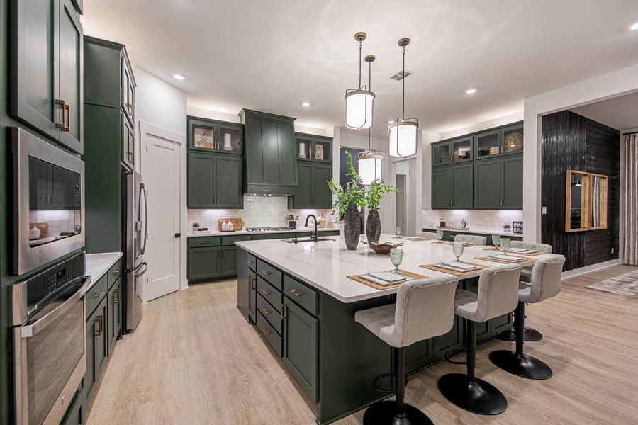 Furnished interior view inside a new home in Sweetwater, Austin (Image 32).