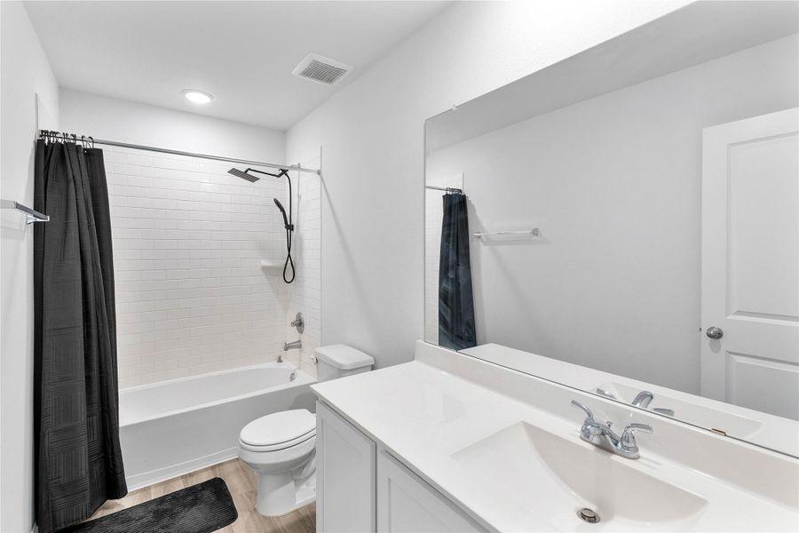 Furnished interior view inside a new home in Sweetgrass Village, Crosby (Image 36).