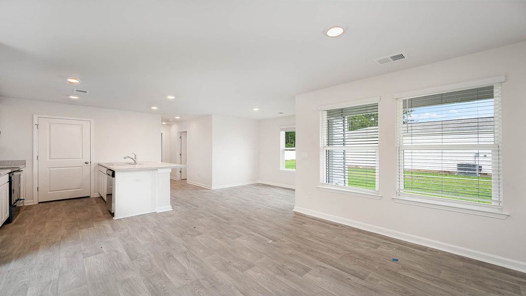 Representative unfurnished interior of a home built from the WYETH by D.R. Horton in Cottonwood Place, Tabor City (Image 10).