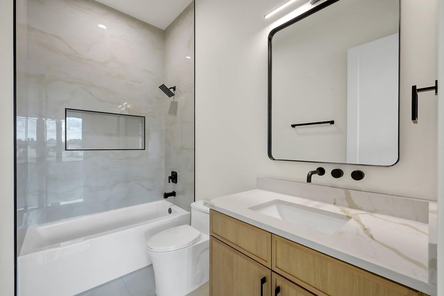 Furnished interior view inside a new home in , Willis (Image 12).