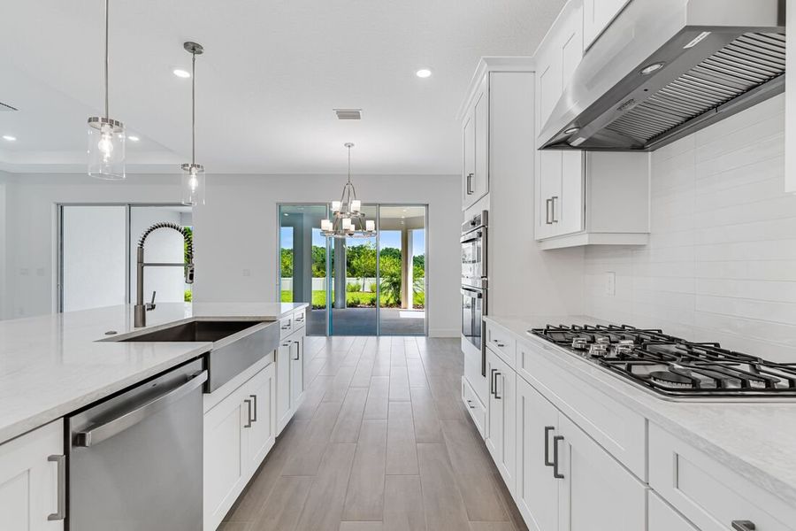 Representative furnished interior of a home built from the Azzurro by Taylor Morrison in Esplanade at Center Lake Ranch, St. Cloud (Image 5). Representative furnished interior of a home built from the Azzurro by Taylor Morrison in Esplanade at Center Lake Ranch, St. Cloud (Image 5).