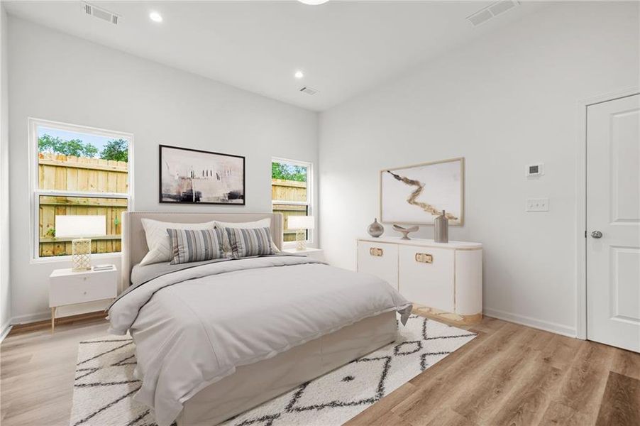 Furnished interior view inside a new home in , Atlanta (Image 17). Furnished interior view inside a new home in , Atlanta (Image 17).