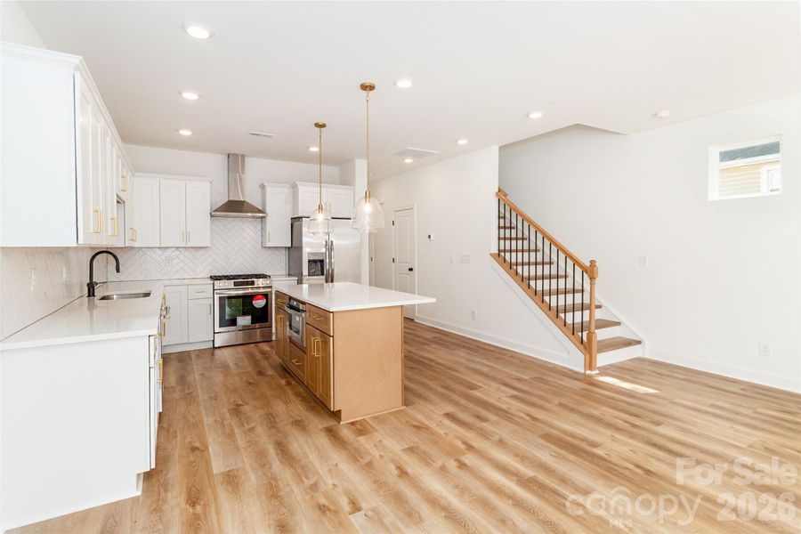 Furnished interior view inside a new home in , Charlotte (Image 5). Furnished interior view inside a new home in , Charlotte (Image 5).