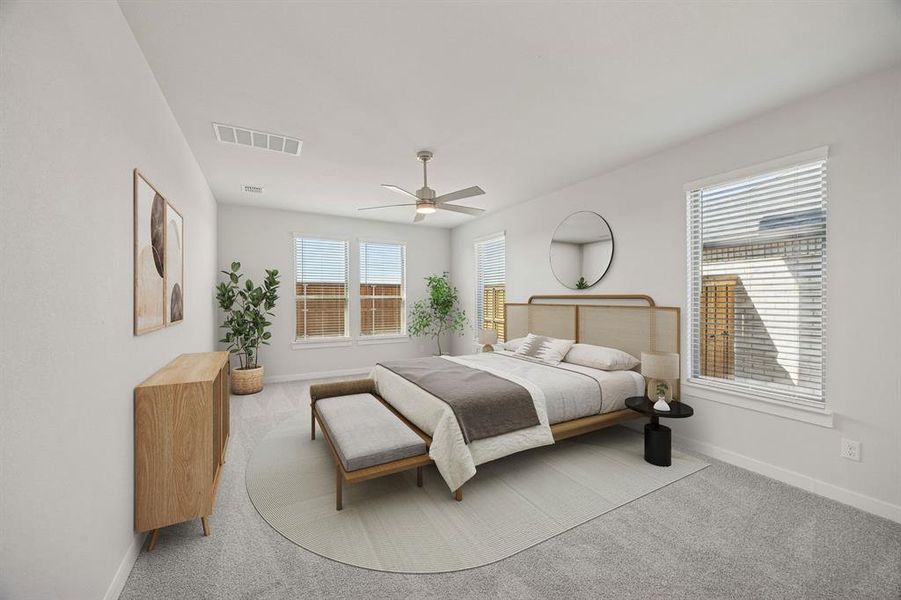 Primary Suite in the Wimbledon home plan by Trophy Signature Homes – REPRESENTATIVE PHOTO Primary Suite in the Wimbledon home plan by Trophy Signature Homes – REPRESENTATIVE PHOTO