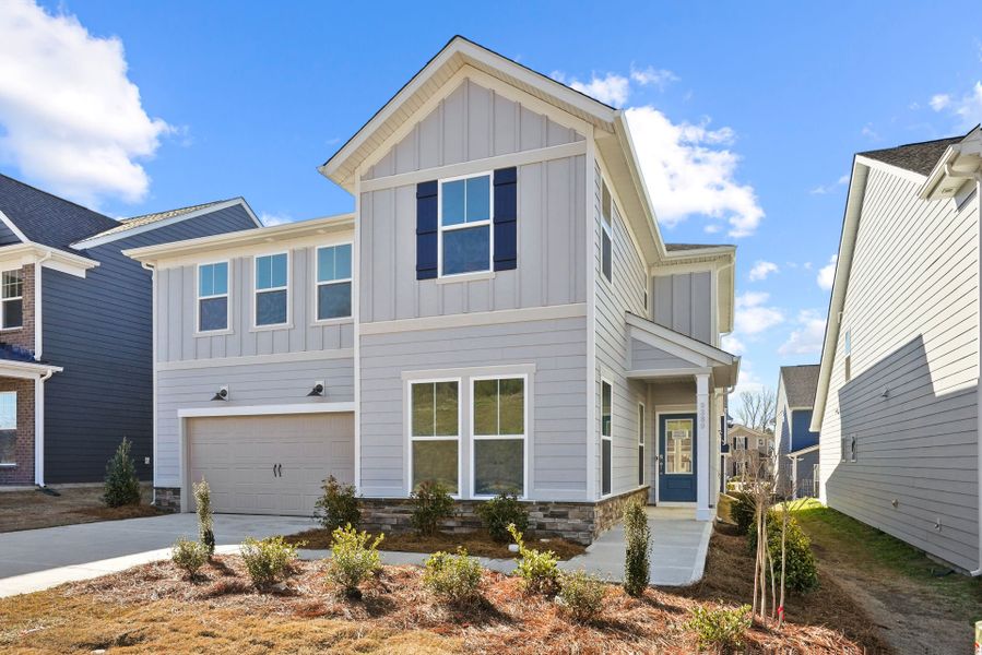 Representative exterior photo of a completed home built from the Leyton by Pulte Homes in Cannon Run, Concord, NC (Image 18).