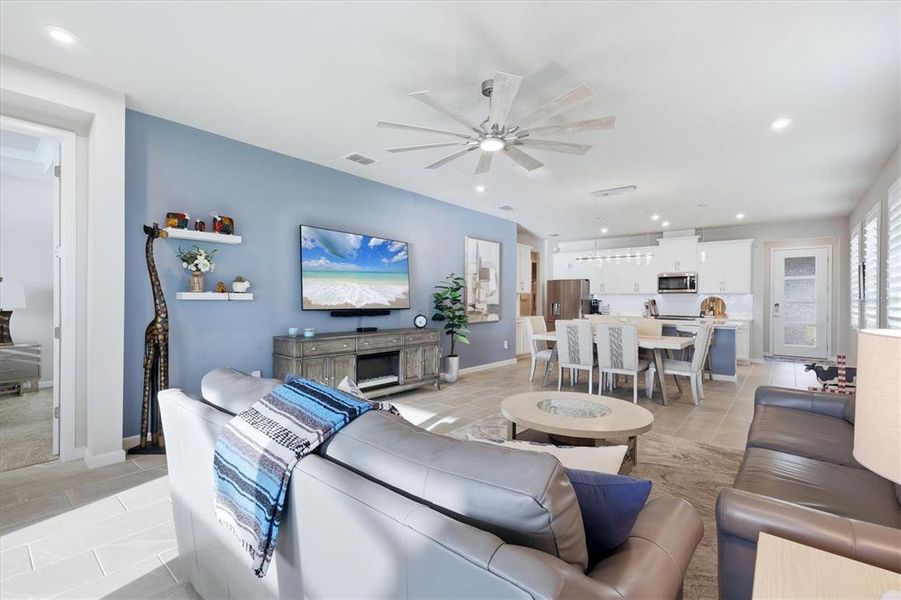 Furnished interior view inside a new home in , Venice (Image 9). Furnished interior view inside a new home in , Venice (Image 9).