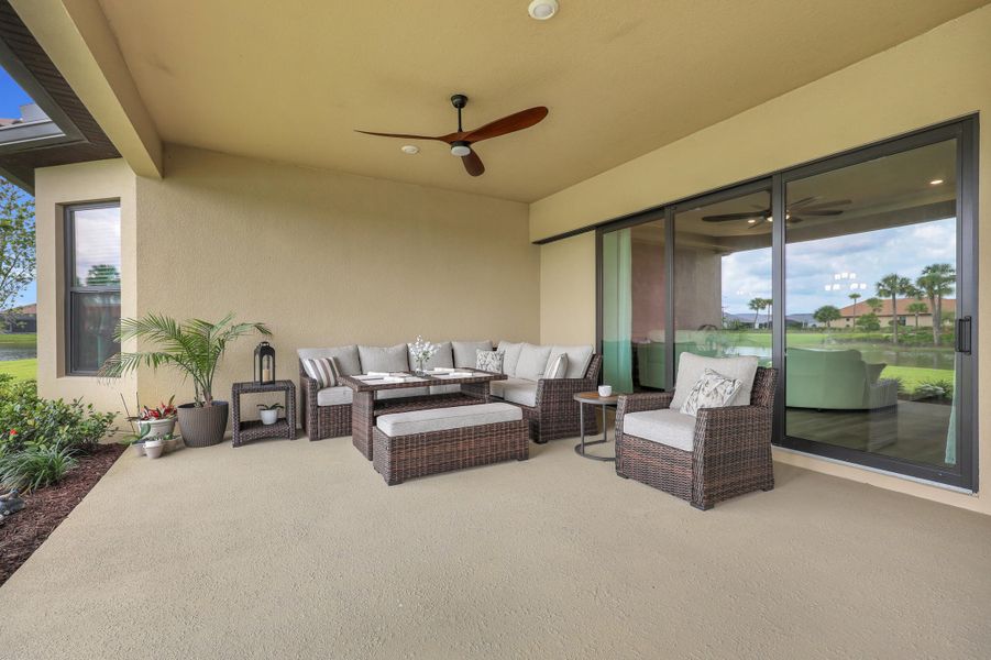 Covered Lanai with Summer Kitchen Covered Lanai with Summer Kitchen