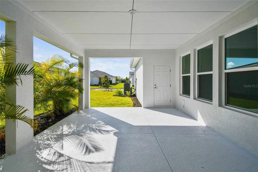 Exterior details and patio area of a home in Vistera of Venice – Cottage Series, Nokomis (Image 3).
