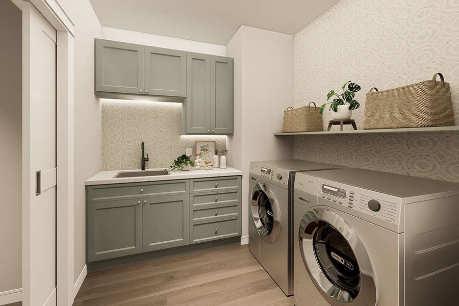 Furnished interior view inside a new home in Monarch Manor, Poolville (Image 10).