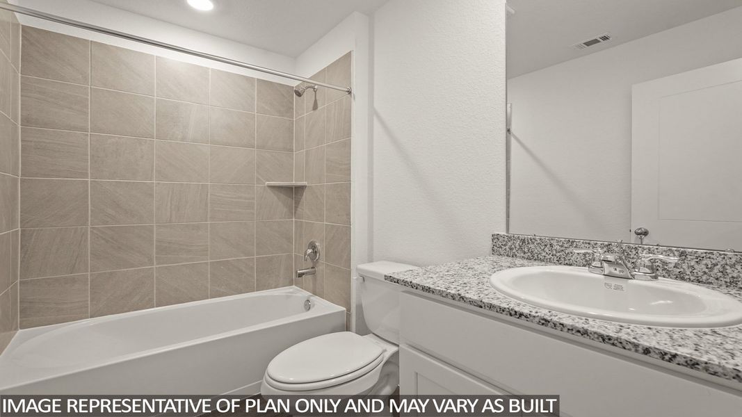 Furnished interior view inside a new home in McCrorey Trails, Conroe (Image 4).