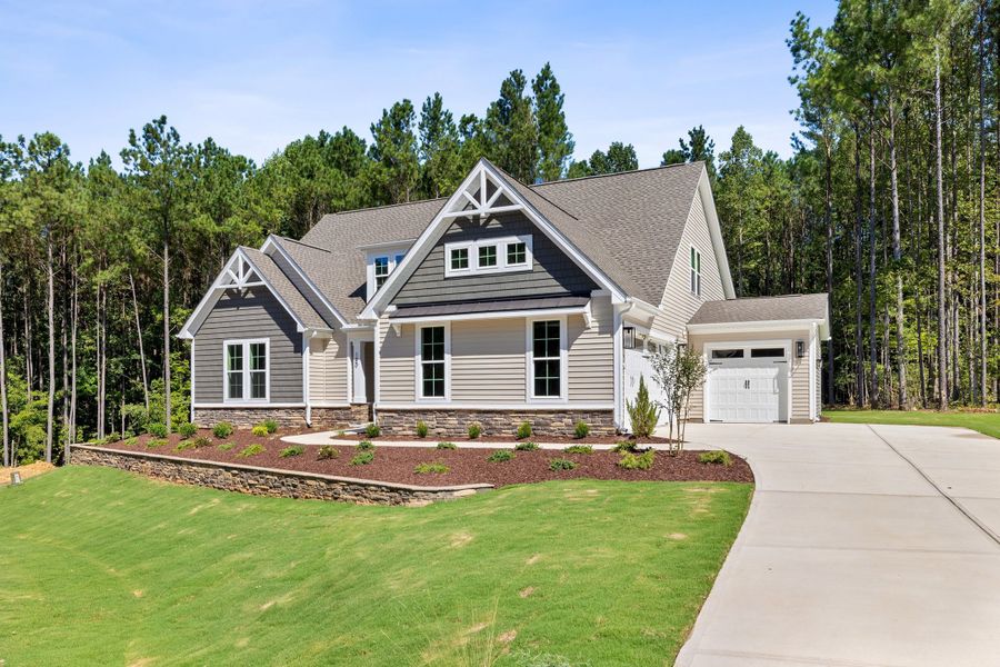 Representative exterior photo of a completed home built from the The Bradley by RobuckHomes in Baylee Ridge, Selma, NC (Image 45). Representative exterior photo of a completed home built from the The Bradley by RobuckHomes in Baylee Ridge, Selma, NC (Image 45).