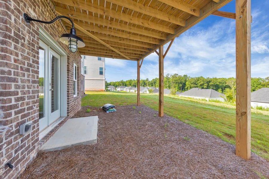 Exterior details and patio area of a home in , Woodstock (Image 33).