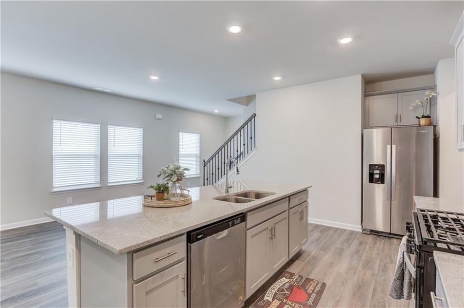 Furnished interior view inside a new home in Sweetwater Green - Royal Series, Lawrenceville (Image 6).
