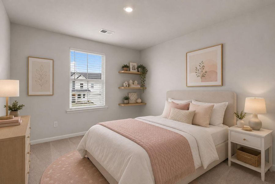Furnished interior view inside a new home in Sweetgrass at Summers Corner, Summerville (Image 38).
