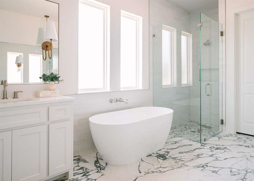 Furnished interior view inside a new home in , Aledo (Image 10).