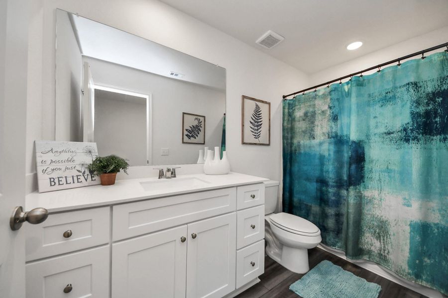Also a third secondary bath
