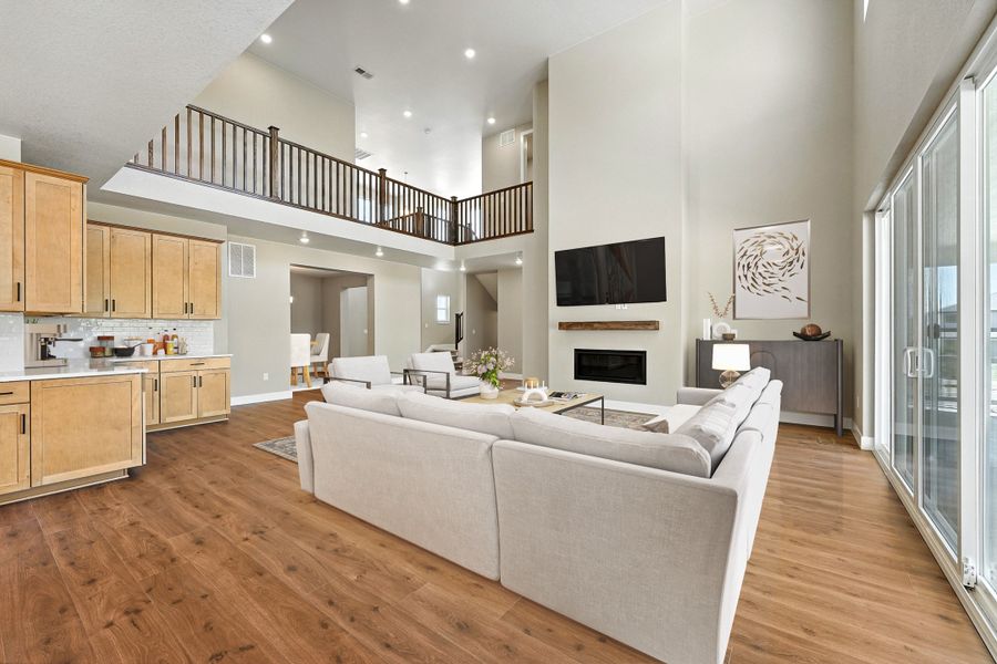 Furnished interior view inside a new home in Hillside at Crystal Valley Destination Collection, Castle Rock (Image 6).