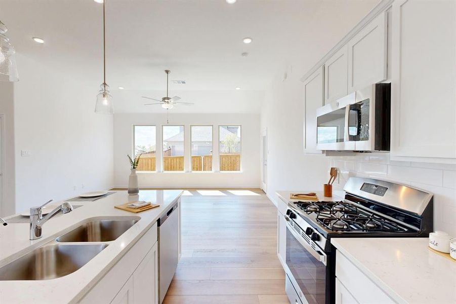 Furnished interior view inside a new home in Tarrytown, Crowley (Image 13).