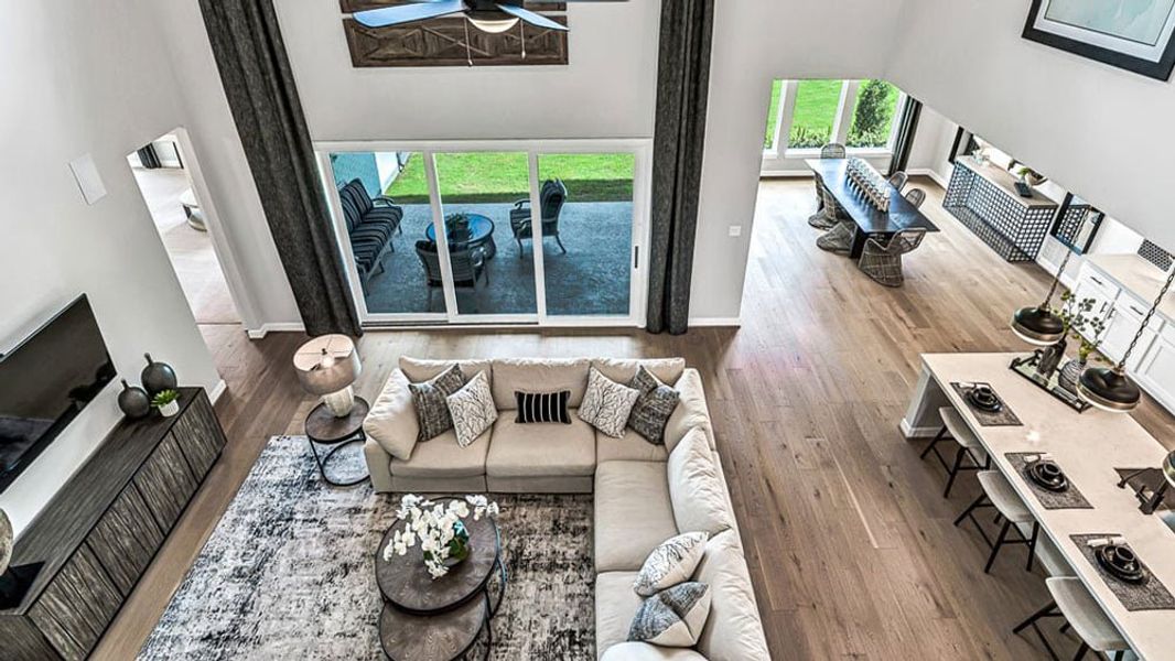 Furnished interior view inside a new home in Avalon at Cypress, Cypress (Image 17). Furnished interior view inside a new home in Avalon at Cypress, Cypress (Image 17).